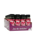 RÅ | Ingefärashot med granatäpple och svarta vinbär, 65 ml, 24-pack