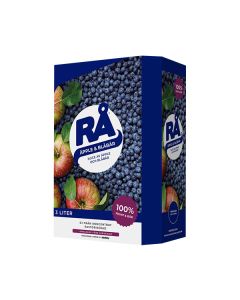 RÅ | Äpple & Blåbär – juice på bag-in-box, 3 liter