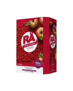 RÅ | Äpple & Lingon – juice på bag-in-box, 3 liter