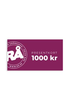 Presentkort 1000 kr