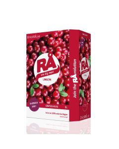 RÅ | Lingon - lingonjuice på bag-in-box, 3 liter, kort datum