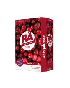 RÅ | Tranbär - Koncentrerad tranbärsjuice i bag-in-box 
