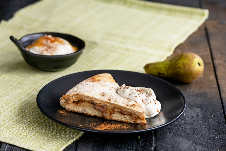 Dessert Quesadilla med RÅ Puré Päron